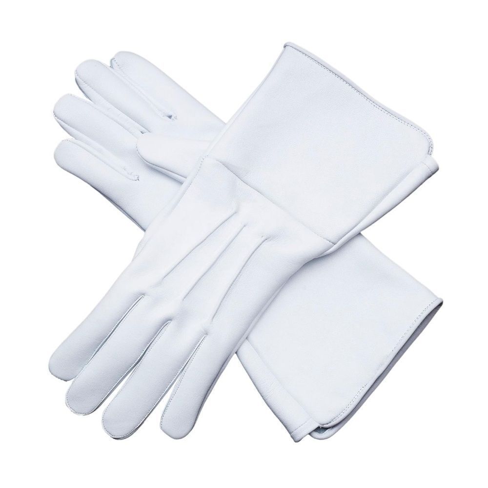 Leather Gloves Long Cuff Medieval Perfect Fit Premium Quality Soft Leather NEW